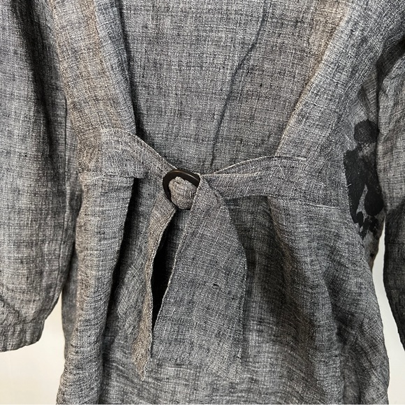 Mara Gibbucci grey linen open jacket - Picture 5 of 7
